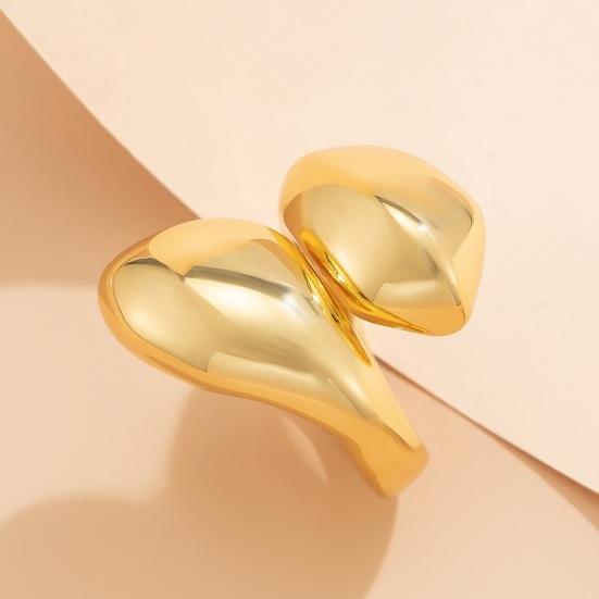 Женское кольцо в стиле хип-хоп, крупное, нестандартное, глянцевое, витое кольцо, каплевидное, сплавное, плиссированное кольцо, модные аксессуары