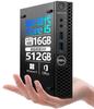 Восстановленный Dell 3050 Micro Desktop 6-го поколения Core Microsoft Office Windows Беспроводной Высокая производительность 16 ГБ памяти 512 ГБ Ультра-мини ПК, i5-6500T,