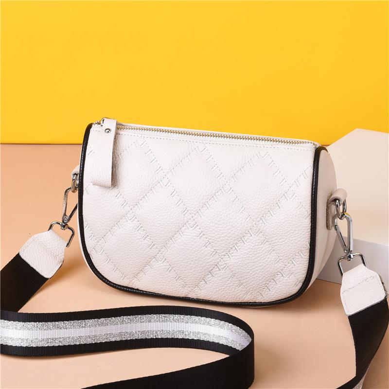 Кожаная сумка женская сумка простая и модная ретро ромбовидная маленькая ароматная ветровая сумка через плечо маленькая квадратная сумка Tide