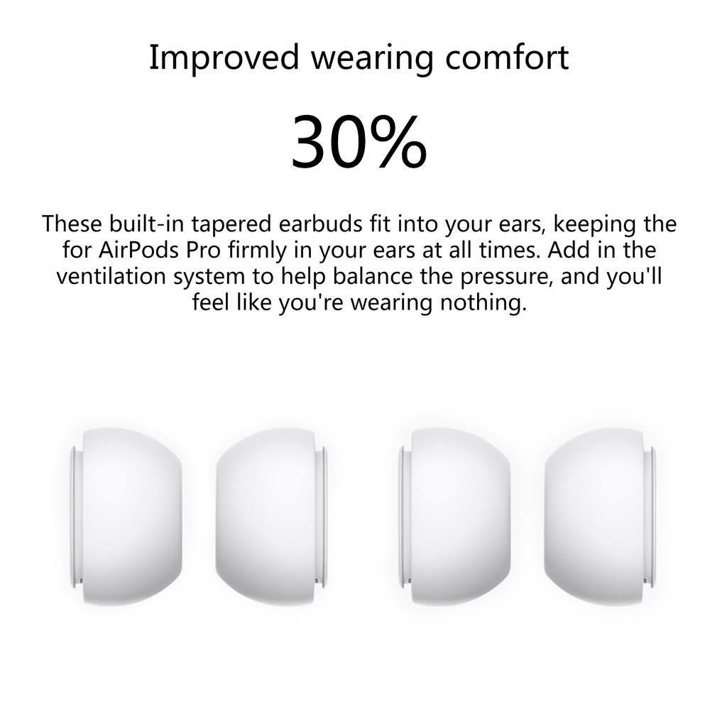 3Pairs Soft Silicone Earbuds Earphone Tips Earplug Cover for Airpods Pro L/M/S 3 Size Headphone Eartips for Airpods