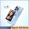 Magnetic Selfie Screen Monitor Portable Display Phone Rear Camera for Selfie Vlog Live for iPhone 16 15 Huawei Xiaomi