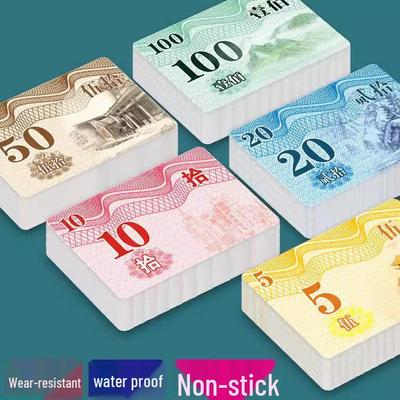 Фишки и карты для маджонга - Толстые, матовые, водонепроницаемые, износостойкие игральные карты и набор фишек