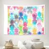 Boho Tapestry Wall Hanging Tropical Pineapple Pattern Decor Aesthetic Room Decor Beach Vibes Nature Inspired Dorm Room Festival
