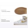 Детские кроссовки Air 1 Retro High OG PS Metallic Gold White Gum-Light-Brown FD2597-107