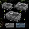 Reptile Lizards Geckos Feeding Bowls Prevent Tenebrio Molitor and Blaptica Dubia Transparent Trough Feeder Anti Overturning