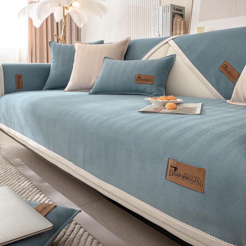 INS стиль диванная подушка четыре сезона универсальный простой современный чехол для дивана ткань нескользящий чехол для дивана ткань спинка