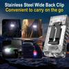 Multifunctional EDC Pocket Led Flashlight Rotating Cap Clip Torches Magnetic Mini Keychain UV Led Torch Light Rechargeable Lamp