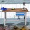 Heavy-Duty Solid Wood Workbench