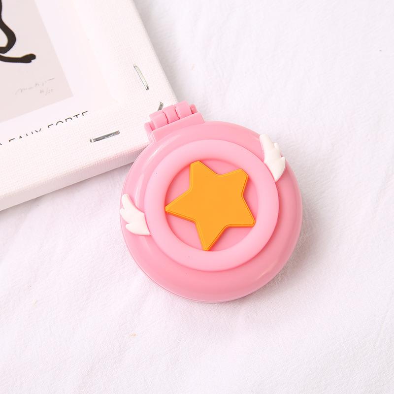 Симпатичные мини-складные гребни для волос с зеркалом, портативные для путешествий, массажная расческа для женщин и девочек, щетки для волос, аксессуары для укладки