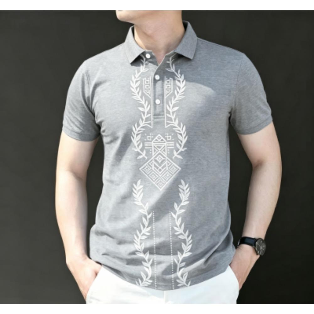Men's Fashion Bohemian 10 Colors Print Polo Shirt Men's Outdoor Street Short Sleeve Tees Top Summer Casual T-shirt Men's and Women's Polo Shirt