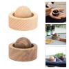 Natural Wood Essential Oil Diffuser Ball Handcrafted Solid Wood Aromatherapy Decor For Home Office And Car Use