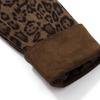 Leopard Print Short Jacket Women's Spring and Autumn Coat Leopard Print  Spliced Outerwear