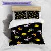 Looney Tunes Pattern Printed 3PCS Bedding Set, Soft Skin-Friendly Washable Duvet Cover & Pillowcases Set