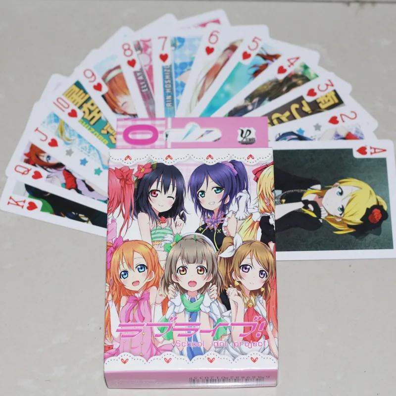 Аниме Lovelive Косака Хонока Карты Покера Минами Котори Мультяшные Коллекционные Предметы Аксессуары
