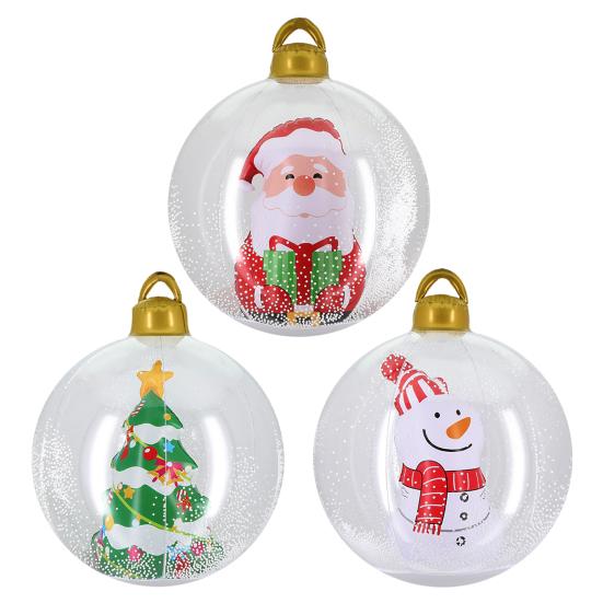 Yousheng уличный рождественский снежный шар надувной водонепроницаемый снеговик/рождественская елка/стиль Санта-Клауса гигантские большие шары рождественские украшения