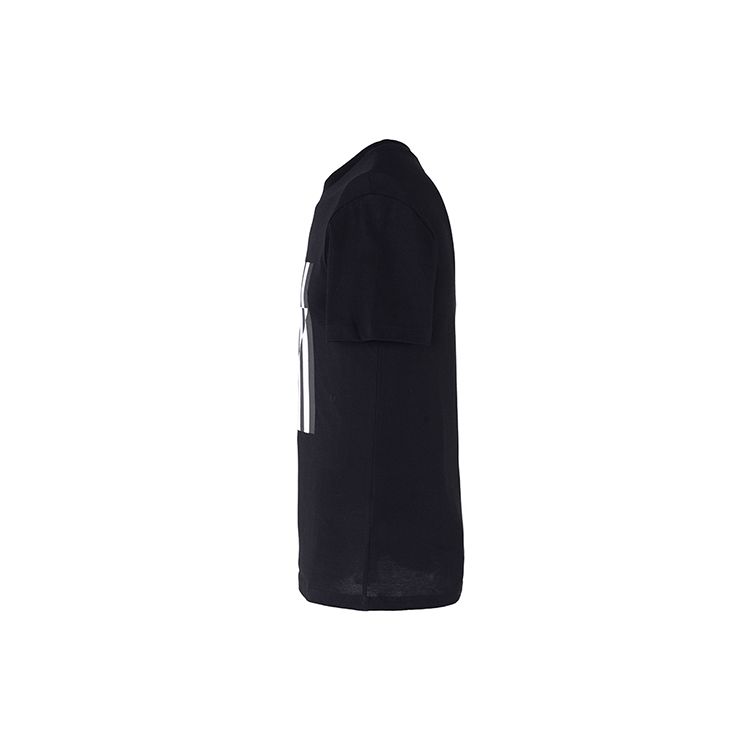 Emporio Armani Мужская футболка с коротким рукавом и логотипом орла в полоску Черный 3H1TB7-1J30Z-0999