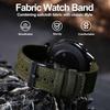 [WOCCI] ремень для часов из холста 22 мм ремешок для часов вышитый тканевый сменный ремешок для часов быстросъемная пряжка армейского зеленого/черного цвета