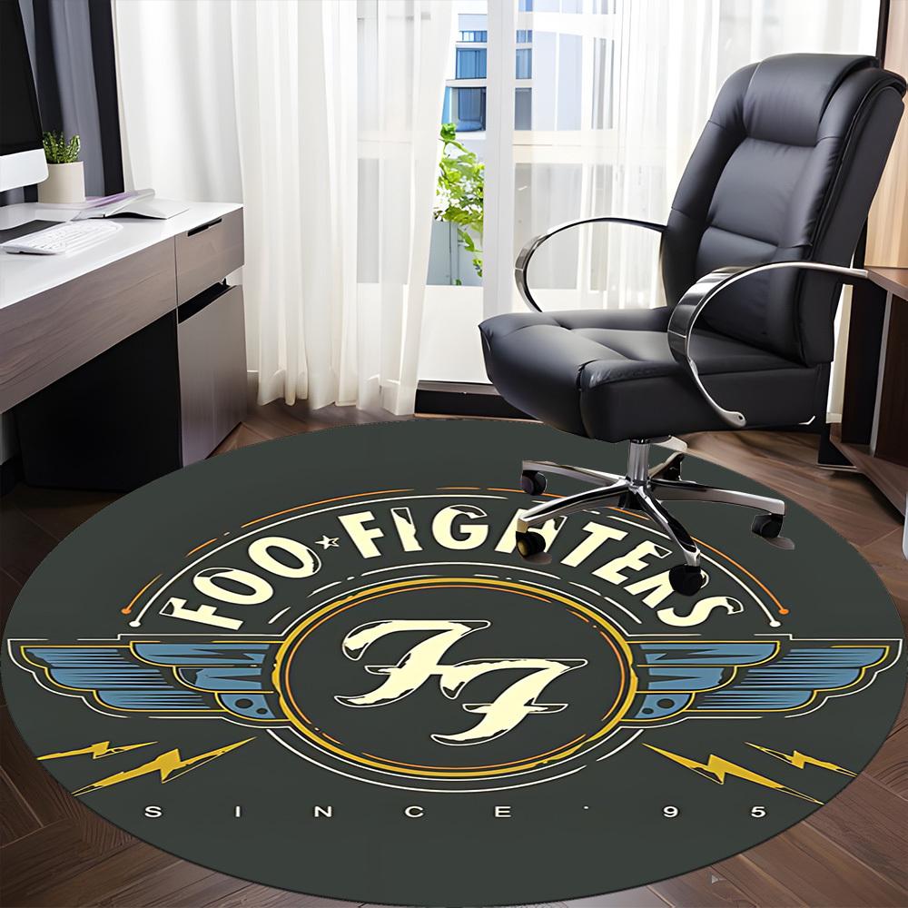 1 шт. Коврик для стула группы Foo Fighters для офиса, нескользящий, легкий, машинная стирка, для офисного праздничного декора