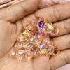 Home Party Supplies Materials DIY Bracelet 5pcs 14.5*31mm Jewelry Accessories Candy Loose Beads Transparent Jewelry Making Mobile Phone Chain