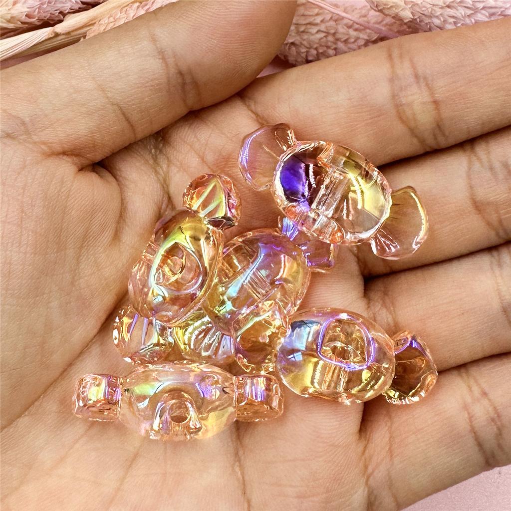 Home Party Supplies Materials DIY Bracelet 5pcs 14.5*31mm Jewelry Accessories Candy Loose Beads Transparent Jewelry Making Mobile Phone Chain