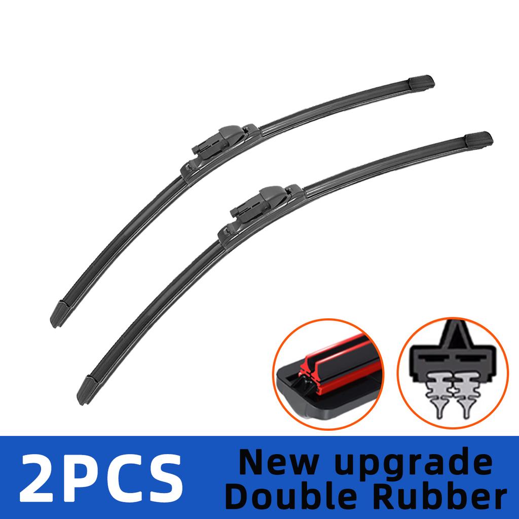 Щетки стеклоочистителя для Jetta Passat B7 Passat CC 2011-2018 Передняя двойная резиновая полоса Щетки стеклоочистителя Щетки для лобового стекла Аксессуары для окон ветрового стекла