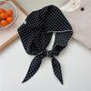 Summer Retro Triangle Headscarf Korean Polka Dot Scarf Kawaii Triangle Scarf Spring Shawl Women's Scarf White Handkerchief NEW