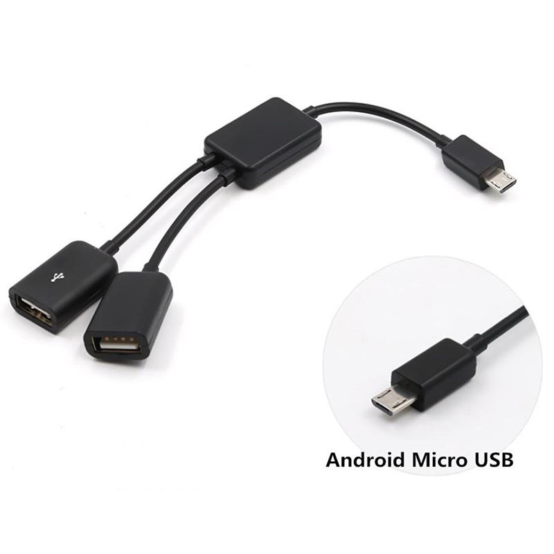 Двойной Micro Usb Otg Hub Host адаптер кабель для планшетного ПК и смартфона