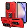 KEYSION Противоударный чехол для Samsung A55 5G A35 A25 A15 4G Slide Camera Защитное кольцо Подставка Чехол для телефона для Galaxy A35 A55 A05S