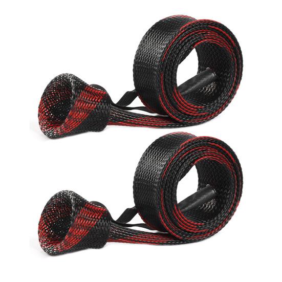 2 шт., 3 см x 170 см, рукав для удочки со шнурком, эластичная дышащая сетка из ПЭТ, легкая складная защита для удочки, аксессуары для рыбалки