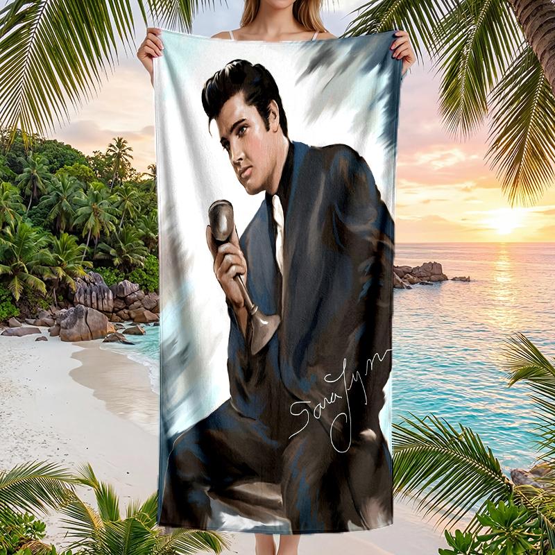 Elvis Fashion Beach Towel: Ideal for Summer Adventures Soft, absorbent and quick drying suitable for swimming and bathing