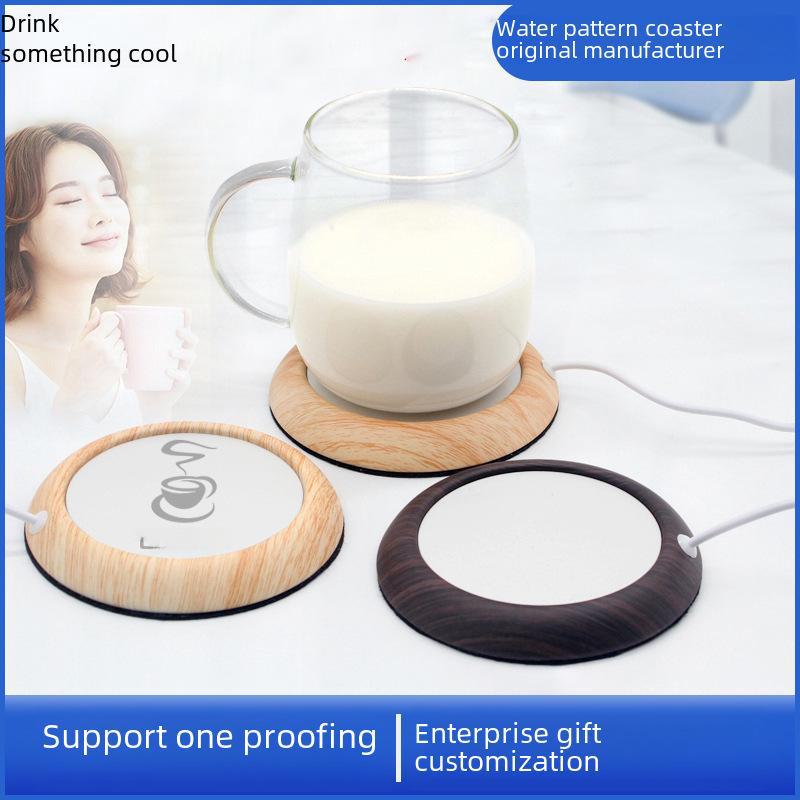 USB Heated Coaster: Metal Cup Warmer for Coffee, Tea, or Gifts