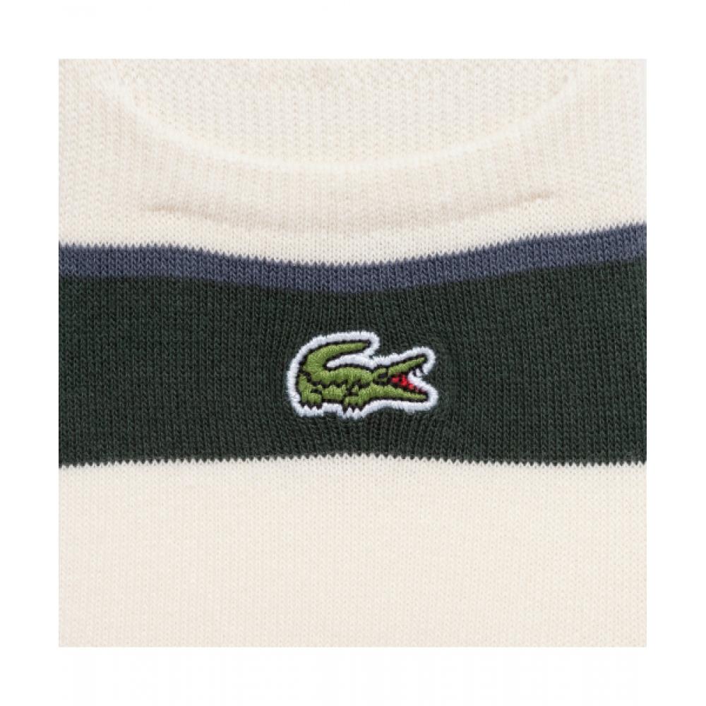 Lacoste Мужские поддельные носки в полоску [кремовый]