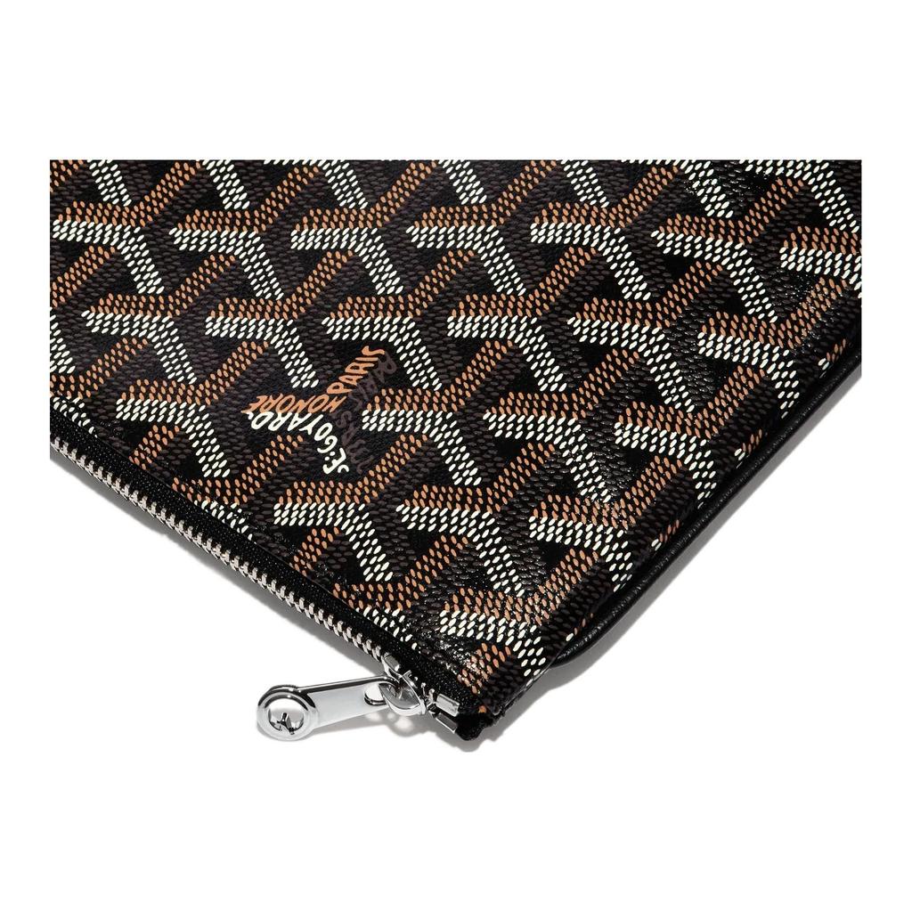 Goyard Косметичка Senat Y с полным принтом монограммы на молнии, унисекс, черная, синяя, зеленая SENAT2MMLTY