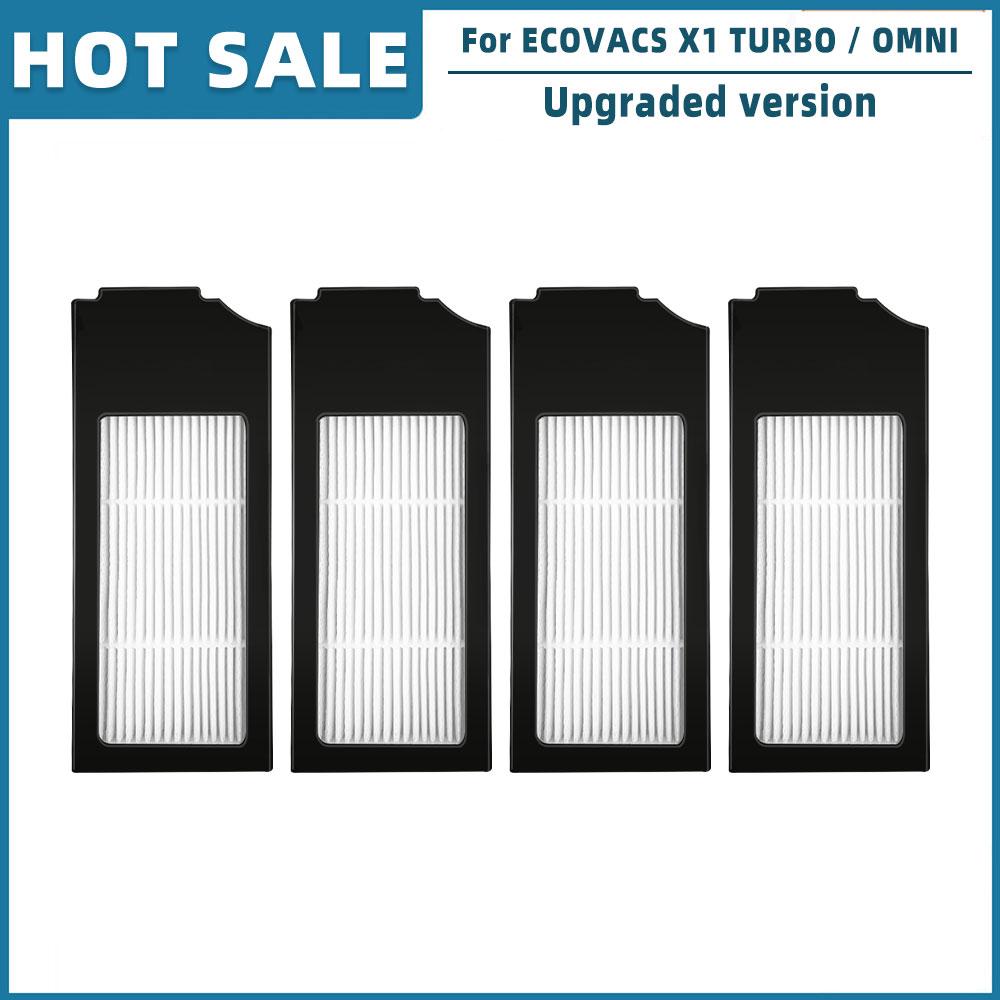 For ECOVACS X1 TURBO / OMNI Spare Parts Accessories Main Side Brush Hepa Filter Rag Mop Stand Dust Bag Dust Box Brush Cover