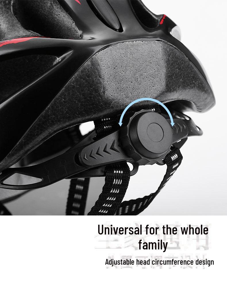 Регулируемый велосипедный шлем с очками и задним фонарем для шоссейных велосипедов