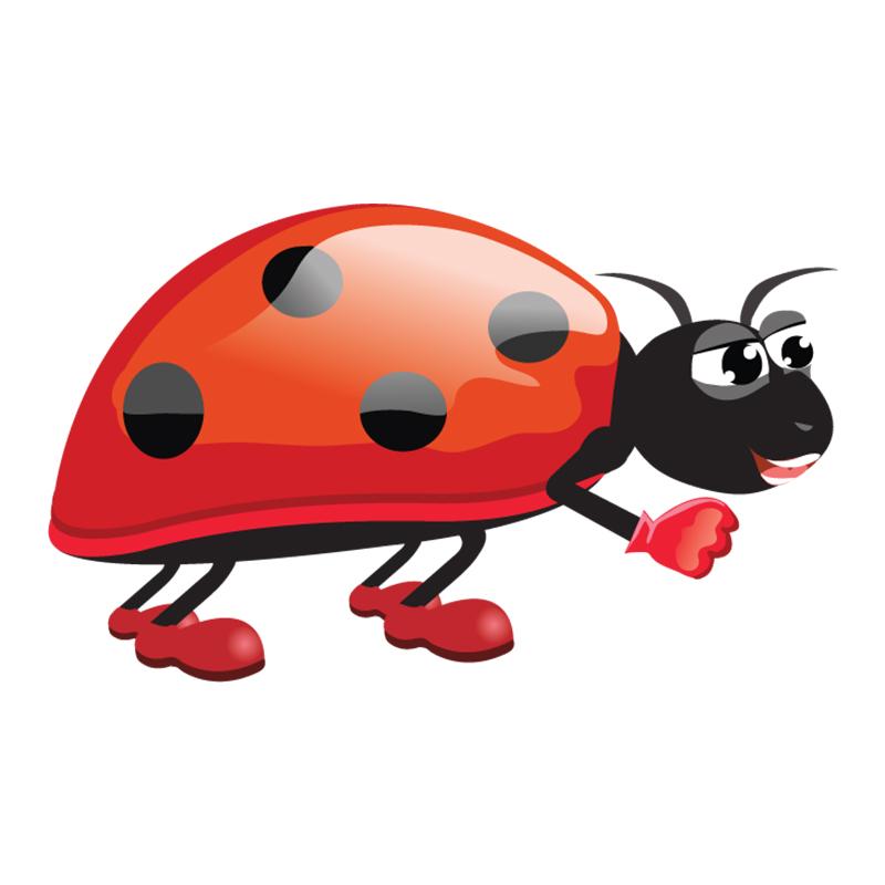 Симпатичная самоклеющаяся наклейка «Божья коровка» с мультяшными насекомыми, автомобильная наклейка, водонепроницаемые автодекоры
