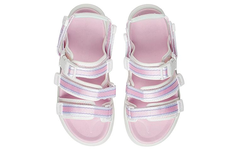 Li Ning Женские пляжные сандалии Coca Белые Розовые AGUS004-1