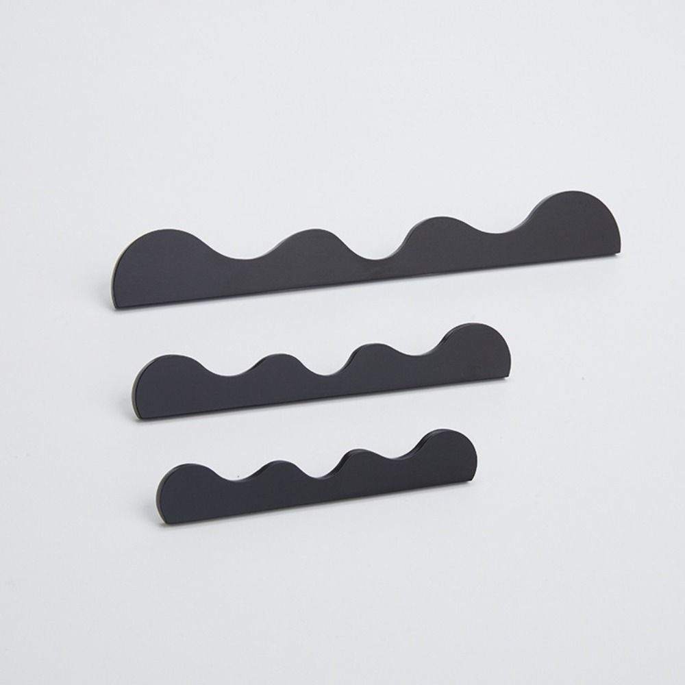 Wave Shape Drawer Pulls Modern Design Furniture Handles Brass Cabinet Handles Kitchen Wardrobe