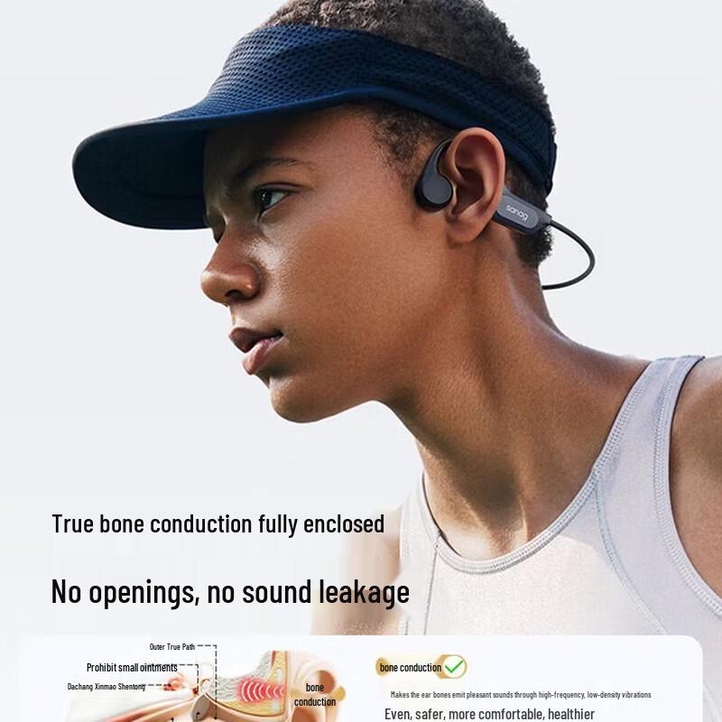 Bluetooth-наушники SANAG с открытым ухом и костной проводимостью