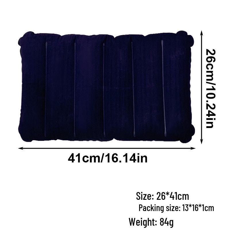 Автоматическая надувная подушка: Портативная уличная/домашняя поясничная и шейная поддержка для путешествий, офисного сна