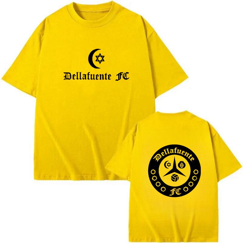 Dellafuente Music Pink Printing Tshirt Casual Short Sleeve Unisexs Teeshirt 100 Cotton High Quality Graphic Tshirts Oneck Tees