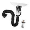 Sink Drain Pipe Expandable Flexible Odorless Leakage Proof Universal Basin Drainage Pipe for Bathroom Kitchen