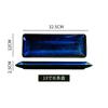 Japanese-Style Hotel Sushi Rectangular Plate Creative Ceramic Restaurant Cuisine Plate Household Kiln Tray