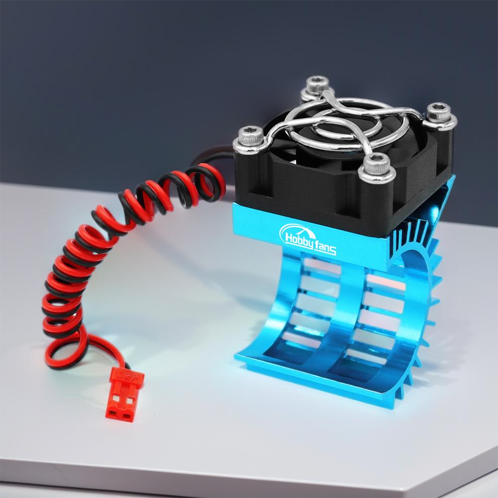 RC Motor Heat Sink with 5V Cooling Fan Motor Radiator Accessories for 1/14 1/16 1/18 370 380 390 RC Car