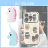 Iphone Silicone Case With 3d Relief Unicorn Pattern For Antidrop And Scratch Protection