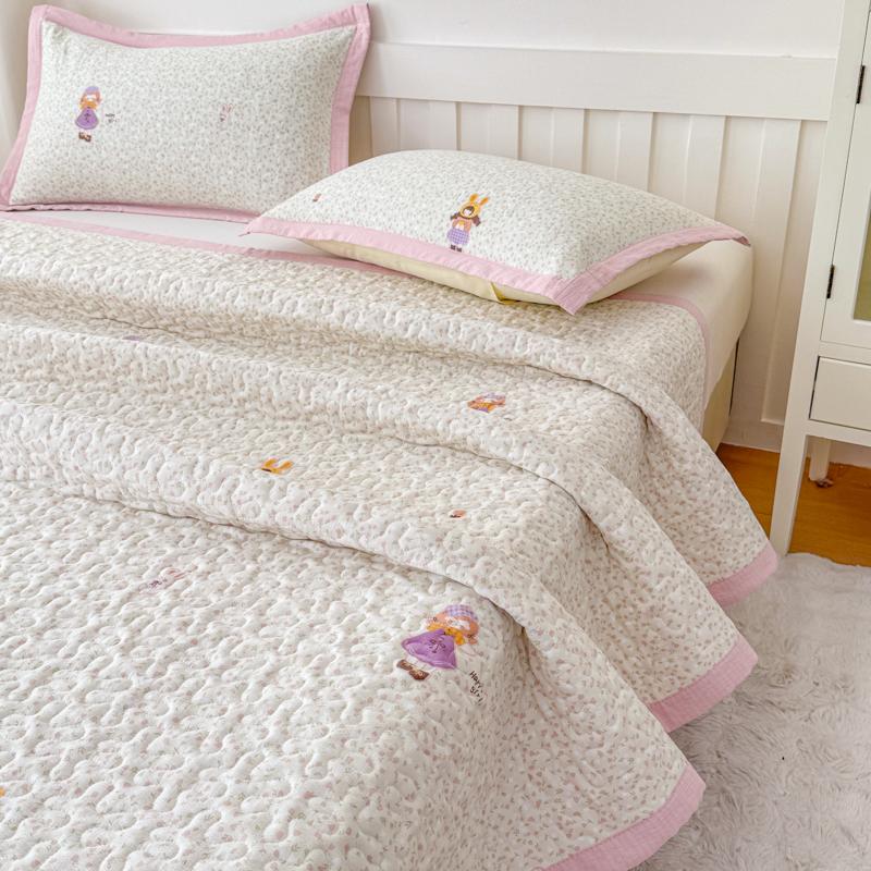 1 шт. Фиолетовый цветок Стеганые покрывала для кровати Толстое лоскутное одеяло Односпальное/Двуспальное/Кингсайз Цветочный стиль Стеганое одеяло Мягкое покрывало