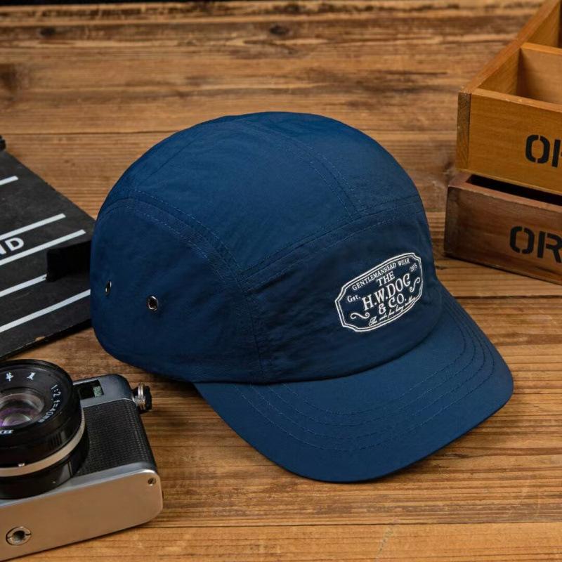 Niche Embroidery Letters Short Brim Quick-Drying Cap Spring And Summer Light Visor Baseball Cap Children