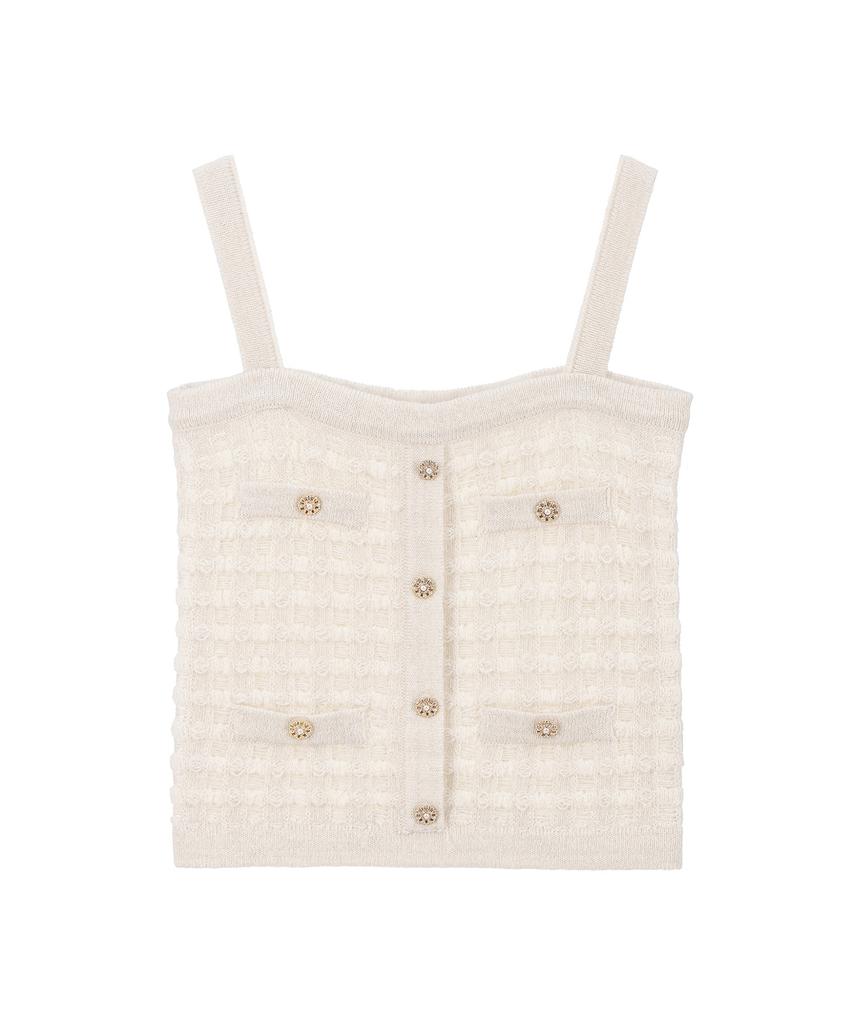 RENEJ Tweed Sleeveless Knit