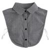 Black Plaid Fake Collar Houndstooth Adjustable Neckline Retro False Blouse Collar  Female