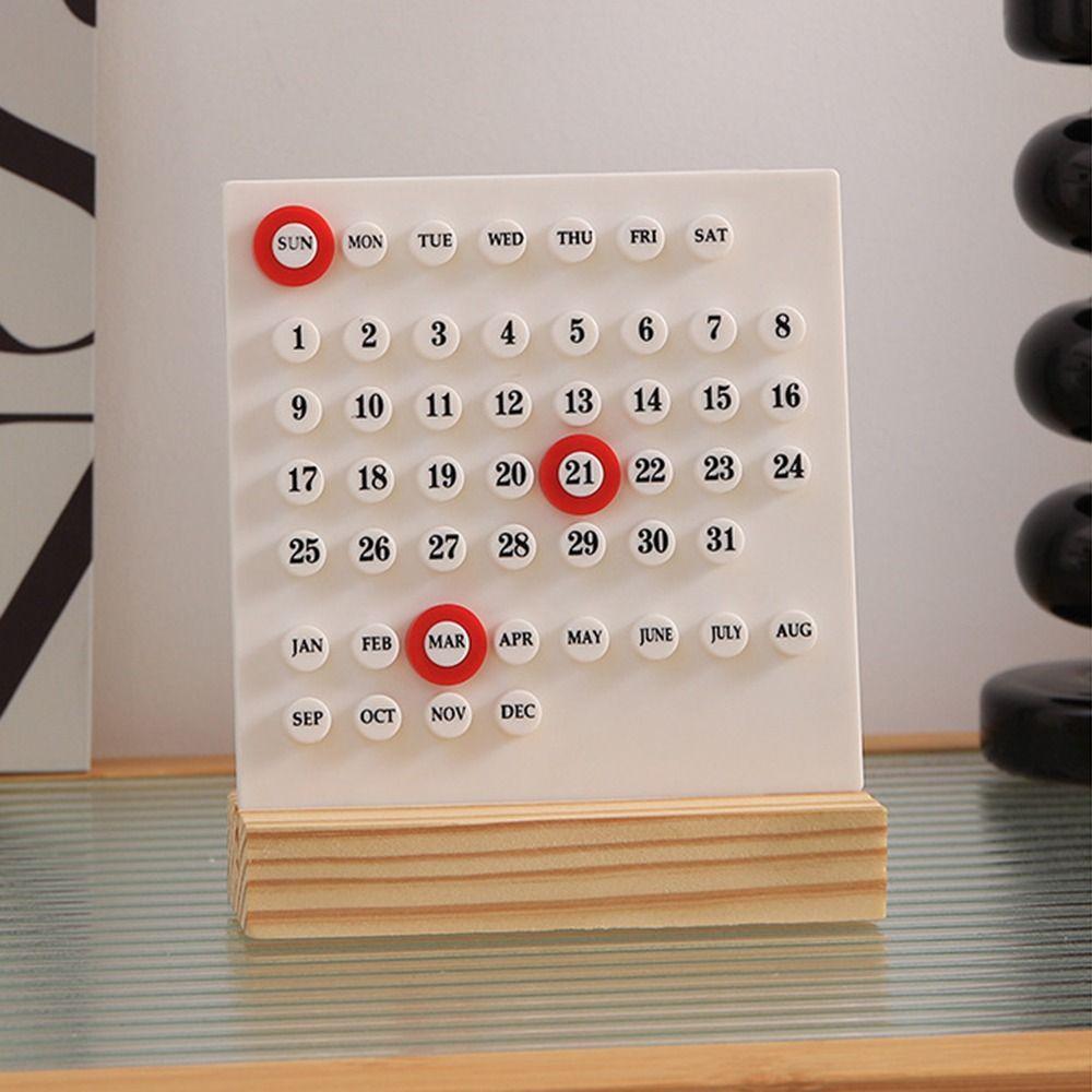 Handmade Acrylic DIY Calendar Ten Thousand Year Acrylic Date Planner Decoration
